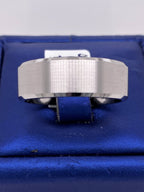 14k White Gold Men's Comfort Fit Wedding Band