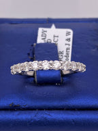 14k White Gold 0.95 CT Diamond Ladies Band