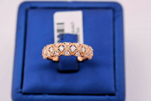 14k Rose Gold 0.75 CT Diamond Ladies Band