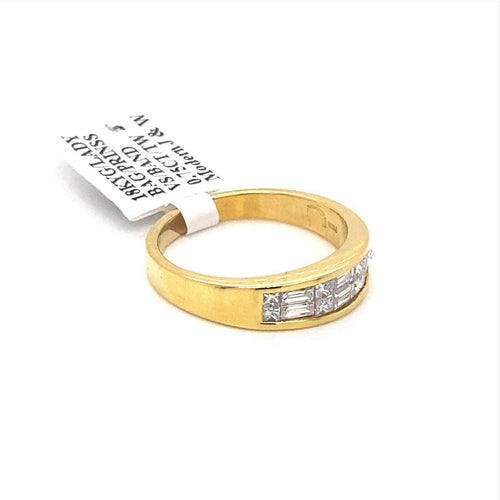 18k Yellow Gold 0.75 CT Diamond Ladies Band
