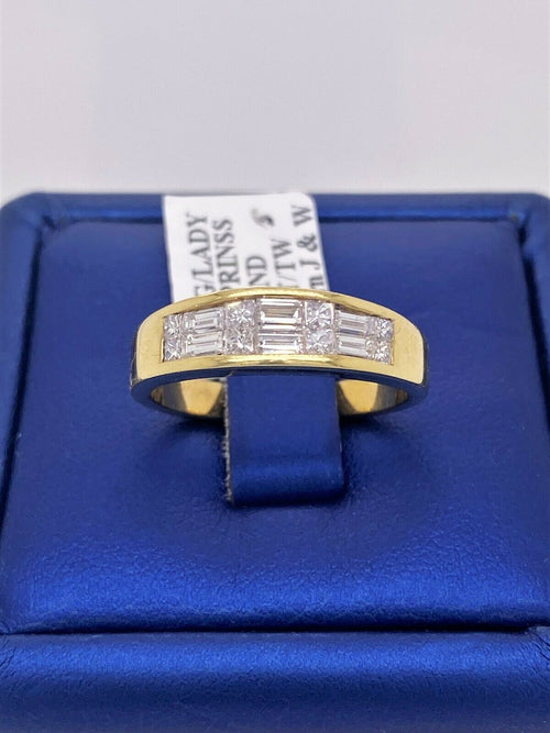 18k Yellow Gold 0.75 CT Diamond Ladies Band