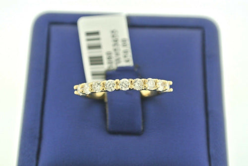 14k Yellow Gold 0.75 CT Diamond Shared Prong Ladies Band