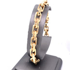 14k Yellow Gold en's Fancy Link Bracelet