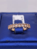 Fancy 14k Rose Gold 0.50 CT Diamond Wedding Band