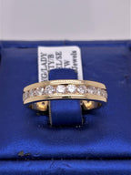 14k Yellow Gold Channel Setting 1.50 CT Diamond Eternity Band