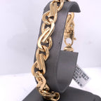 14k Yellow Gold Fancy Men's Chain Bracelet
