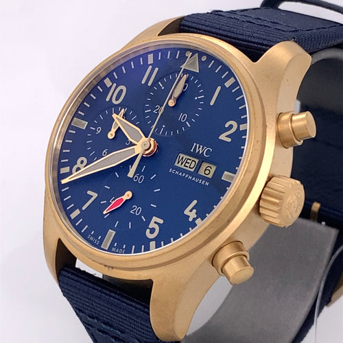 IWC PILOT’S BRONZE WATCH CHRONOGRAPH 41MM - IW388109 - BLUE