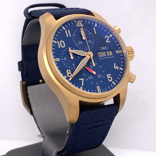 IWC PILOT’S BRONZE WATCH CHRONOGRAPH 41MM - IW388109 - BLUE