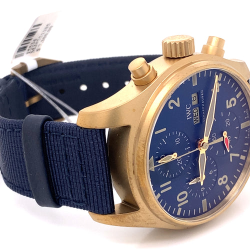 IWC PILOT’S BRONZE WATCH CHRONOGRAPH 41MM - IW388109 - BLUE