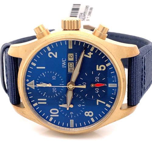 IWC PILOT’S BRONZE WATCH CHRONOGRAPH 41MM - IW388109 - BLUE