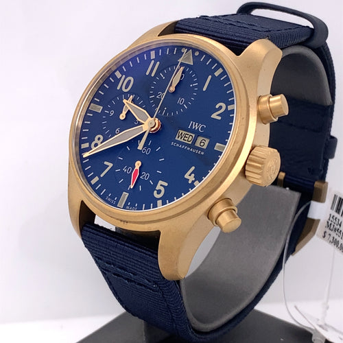 IWC PILOT’S BRONZE WATCH CHRONOGRAPH 41MM - IW388109 - BLUE