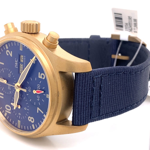 IWC PILOT’S BRONZE WATCH CHRONOGRAPH 41MM - IW388109 - BLUE