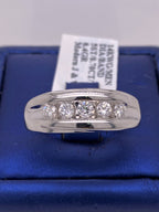 14k White Gold 0.70 CT Diamond Wedding Band