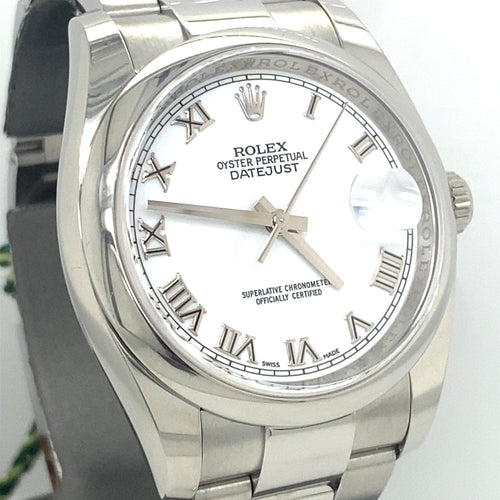 Pre-Owned Rolex Datejust Steel Oyster Automatic 36mm Watch, 116200 philadelphia