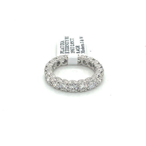 Platinum 2.85 CT Diamond Eternity Wedding Band