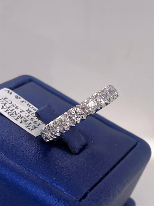 Platinum 2.85 CT Diamond Eternity Wedding Band