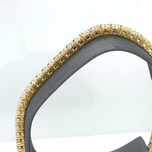 14k Yellow Gold 7.15 CT Diamond Tennis Bracelet, S107159