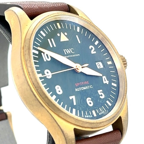 IWC Pilot's Automatic Spitfire 39mm Bronze Watch, Green Dial, IW326802