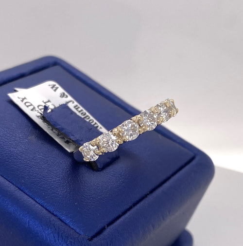 14k Yellow Gold 2.00 CT Diamond Ladies Wedding Band