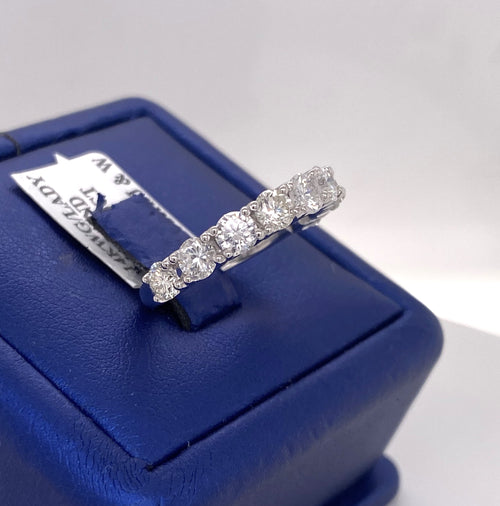 14k White Gold 2.00 CT Diamond Ladies Wedding Band