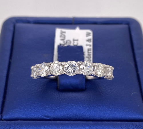 14k White Gold 2.00 CT Diamond Ladies Wedding Band