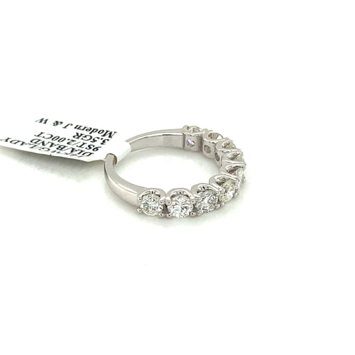 14k White Gold 2.00 CT Diamond Ladies Wedding Band