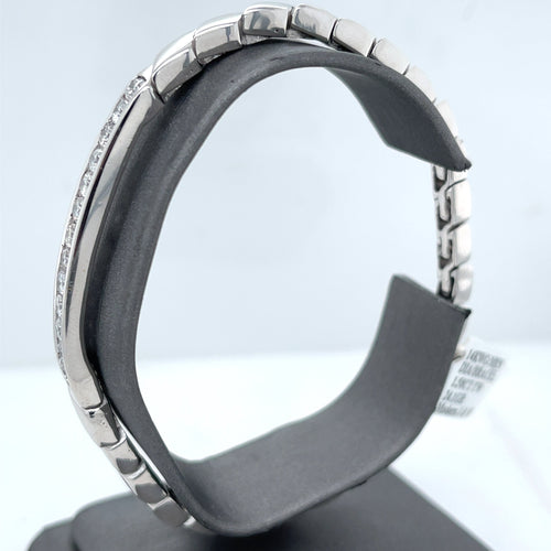 14k White Gold Men's Diamond Bracelet, S107208