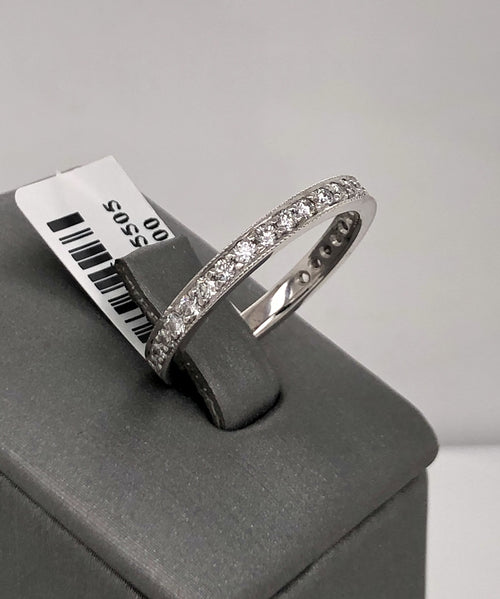 Platinum 0.75 CT Diamond Ladies Wedding Band, 4.4g, Size 7