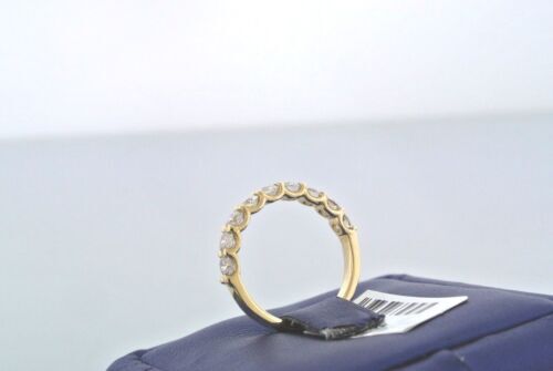 14k Yellow Gold 1.45 CT Diamond Shared Prong Ladies Band, 2.6gm, Size 6,