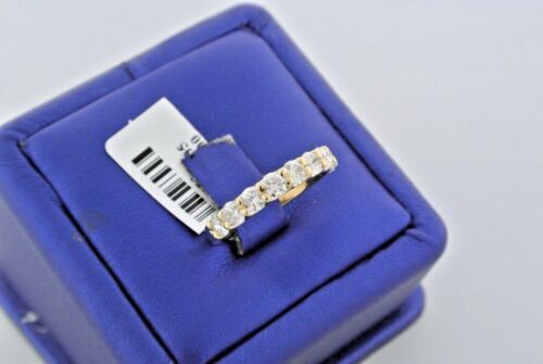 14k Yellow Gold 1.45 CT Diamond Shared Prong Ladies Band, 2.6gm, Size 6,