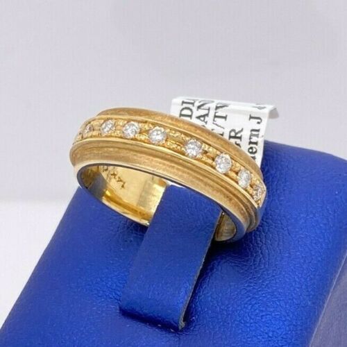 14k Yellow Gold 0.50 CT Diamond Wedding Band, 10.7 g, Size 9