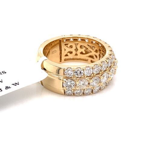 14k Yellow Gold 6.50 CT Diamond Men's Band, 19.5g, Size 11