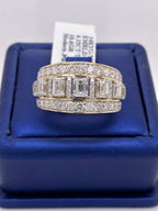 14k Yellow Gold 4.15 CT Diamond Men's Ring, 10.6g, Size 10.5