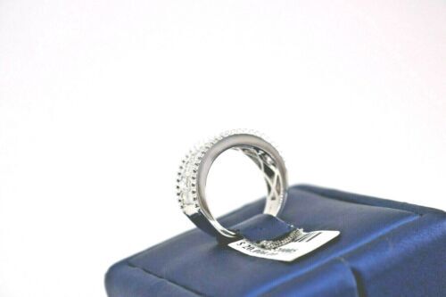 18k White Gold 3.50 CT Princess Cut Diamond Band, 6.8gm, Size 6