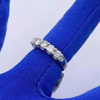 14k White Gold 1.00 CT Diamond Ladies Band, 5.4gm, Size 5.25