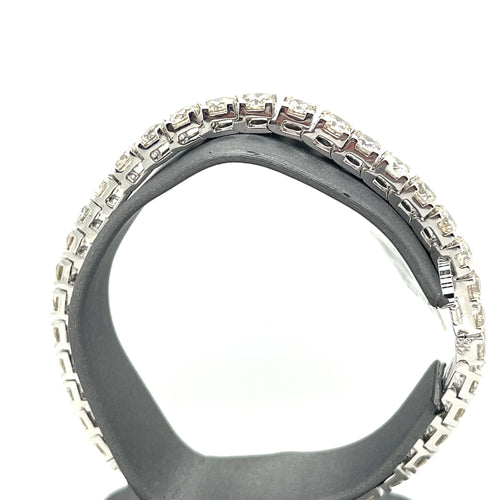 14k White Gold 16.50 CT Diamond Tennis Ladies Bracelet, 26.7g, 7.25"