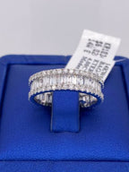 14k White Gold 4.00 CT Diamond Ladies Eternity Band, 4.1g, Size 8