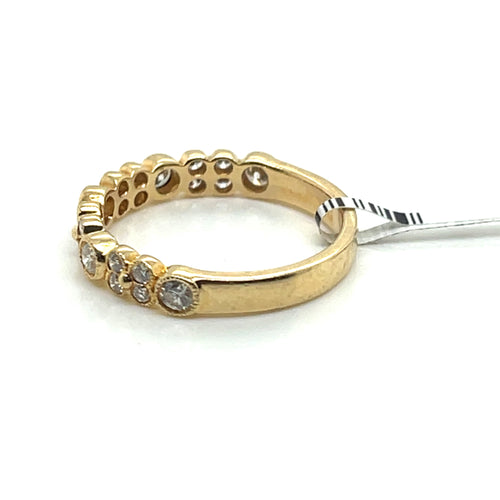 14k Yellow Gold 0.75 CT Diamond Ladies Band, 2.4g, Size 6