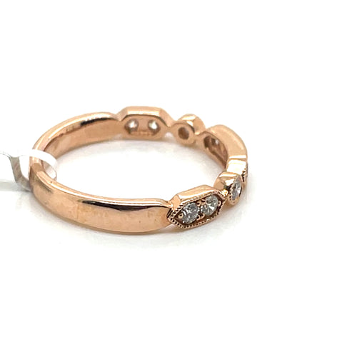 14k Yellow Gold 0.65 CT Diamond Ladies Band, 2.6g, Size 6