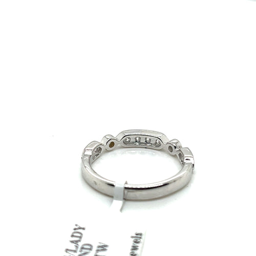 14k White Gold 0.65 CT Diamond Ladies Band, 2.5g, Size 6
