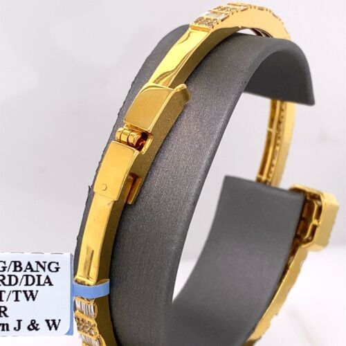14k Yellow Gold 5.46 CT Diamond Ladies Bangle Bracelet, 26.9, S106659