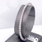 14k White Gold 3.25 CT Diamond Flexible Bangle Bracelet, 10.3gm, S14043