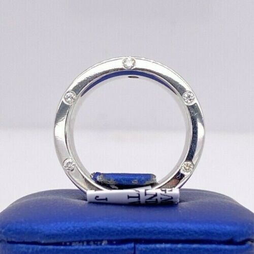 14k White Gold 0.50 Ct Diamond Men's Band, 12.1g, Size 6.5