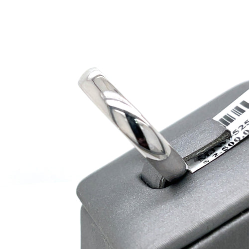 14k White Gold Men's Wedding Band, 4.9gm, Size 10