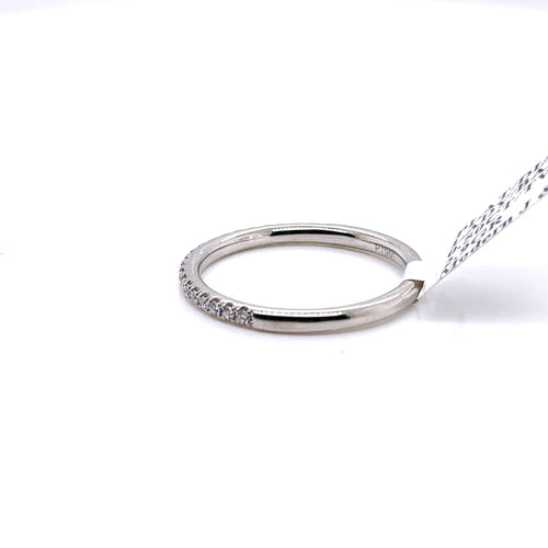 Platinum 0.50 CT Diamond Ladies Wedding Band, 2.9g, Size 7.5