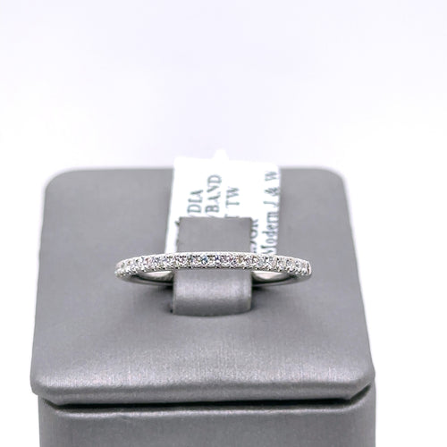Platinum 0.50 CT Diamond Ladies Wedding Band, 2.9g, Size 7.5