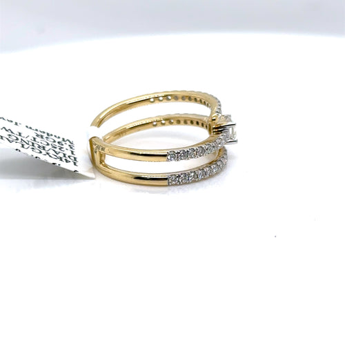 14k Yellow Gold 1.25 CT Diamond Ladies Band, 3.9g, Size