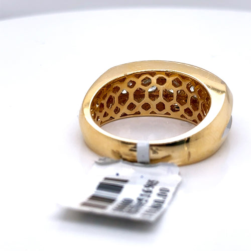 14k Yellow Gold 1.75 CT Diamond Men's Wedding Band, 11.8 g S