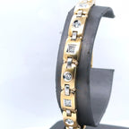 14k Yellow Gold 2.75Ct Men's Diamond Bracelet, 8", 33.8g, S101659