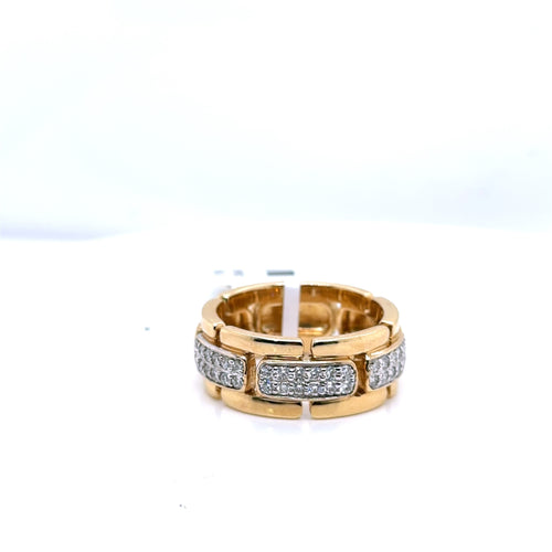 14k Yellow Gold 1.05 CT Diamond Men's Wedding Band, 11.5g, Size 10, S107386